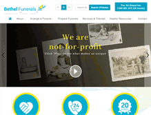 Tablet Screenshot of bethelfunerals.com.au